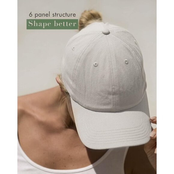 Women\'s Stone Vintage Washed Unstructured Baseball Cotton Adjustable Cap main image 6
